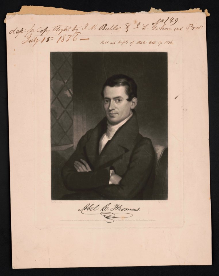 Abel C. Thomas - painted by A.B. Rockey ; engraved by J. Sartain. LCCN2017650448