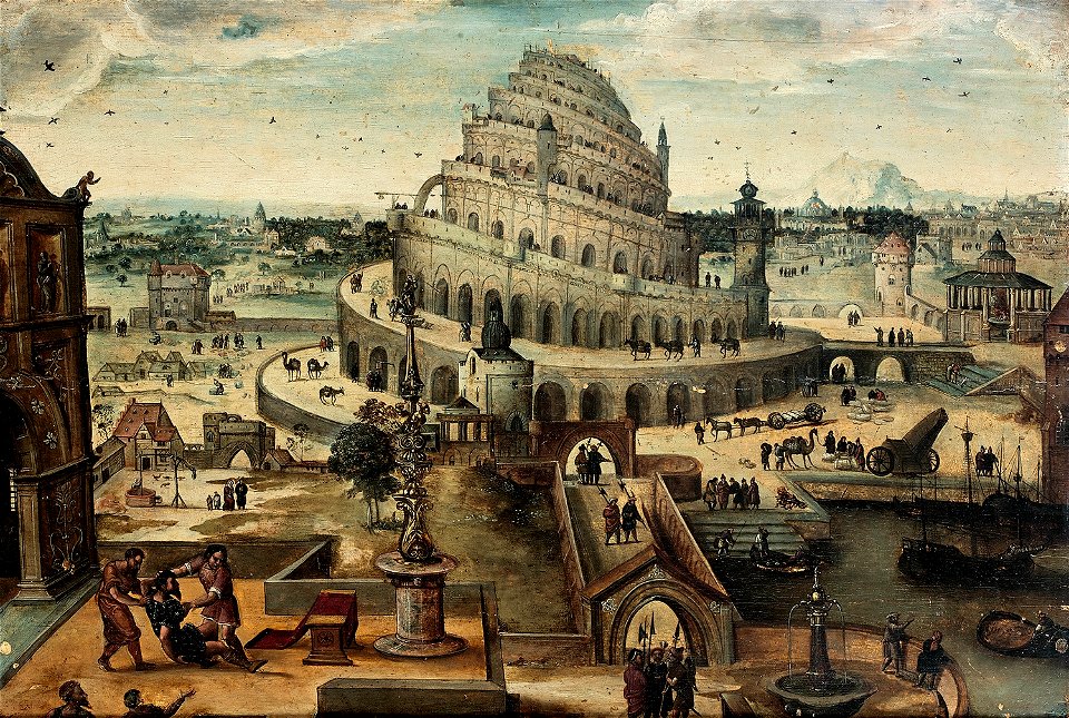 Abel Grimmer (attr.) - The Tower of Babel