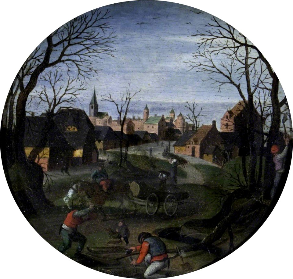 Abel Grimmer (c.1570-c.1619) - The Four Seasons, Autumn, Wood-Cutting - 446757 - National Trust