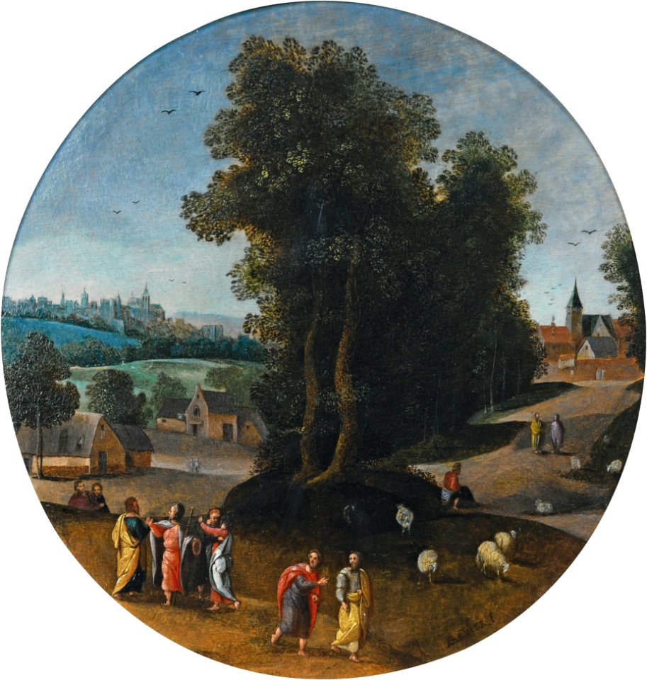 Abel Grimmer - Christus op de weg naar Emmaüs