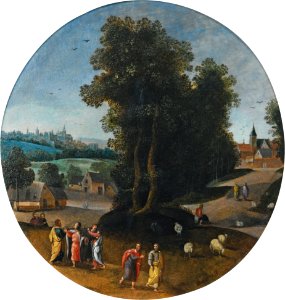 Abel Grimmer - Christus op de weg naar Emmaüs