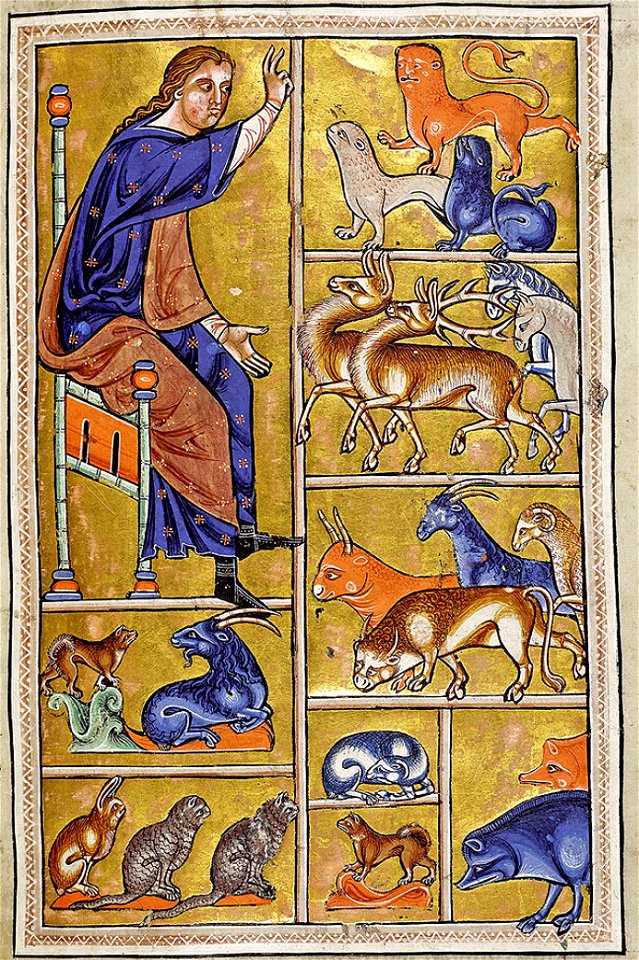 AberdeenBestiaryFolio005rAdamNamesAnimalsDetail