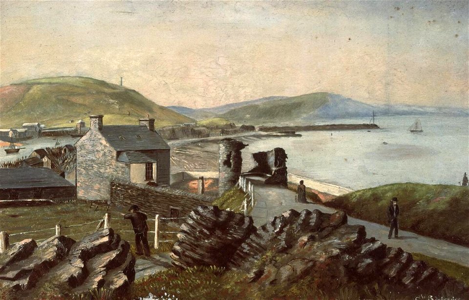 Aberystwyth Castle and harbour