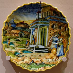 Abimélech épiant Isaac et Rébecca