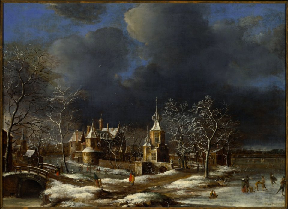 Abraham Beerstraaten - Poelgeest Castle at Koudekerk - M.Ob.440 - National Museum in Warsaw