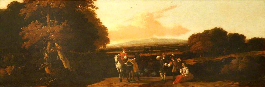 Abraham Begeyn (1637-1638-1697) - Landscape with Figures on a Road - 1140171 - National Trust
