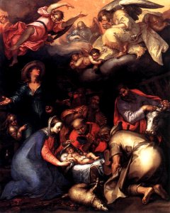 Abraham Bloemaert - Adoration of the Shepherds - WGA2272. Free illustration for personal and commercial use.