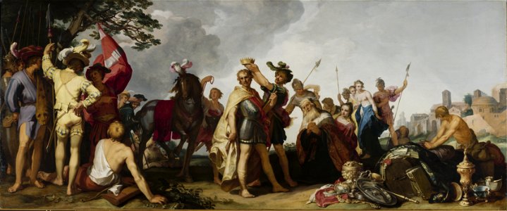 Abraham Bloemaert - Coronation Scene - 1993.1 - Indianapolis Museum of Art. Free illustration for personal and commercial use.