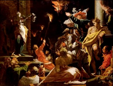 Abraham Bloemaert - Judith toont het hoofd van Holofernes aan het volk (Judith 19) - GG 6514 - Kunsthistorisches Museum