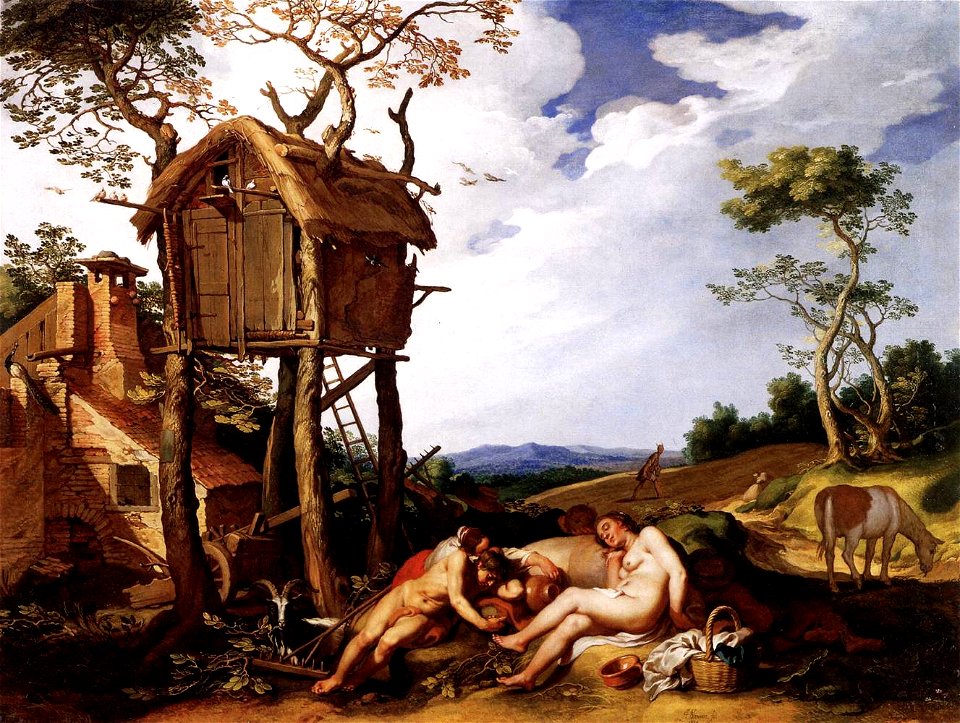 Abraham Bloemaert - Landscape with the Parable of the Tares among the Wheat - WGA02280