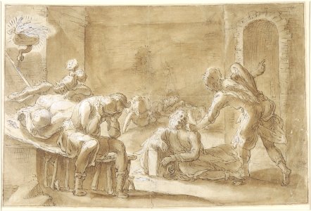 Abraham Bloemaert - Liberation of Saint Peter from Prison