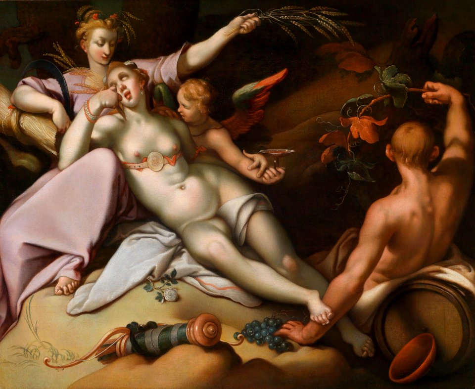 Abraham Bloemaert Sine Baccho et Cenere friget Venus