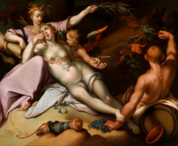 Abraham Bloemaert Sine Baccho et Cenere friget Venus