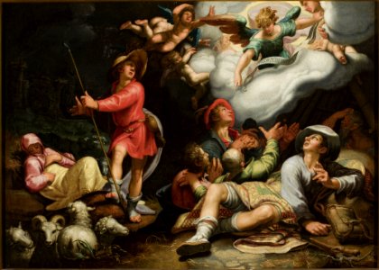 Abraham Bloemaert - Annunciation to the shepherds - M.Ob.1744 - National Museum in Warsaw
