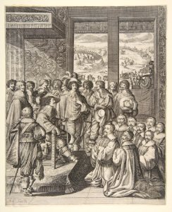 Abraham Bosse, Louis XIII Listens to the Provost of the Merchants of Paris on December 23, 1628