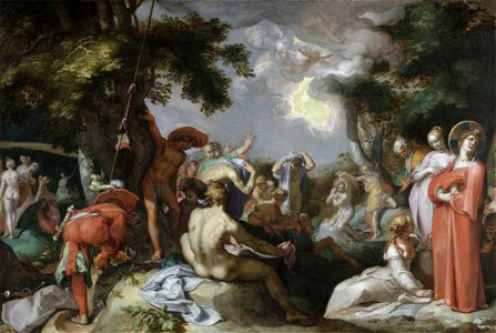 Abraham Bloemaert - The Baptism of Christ NTIV HAMH 172295