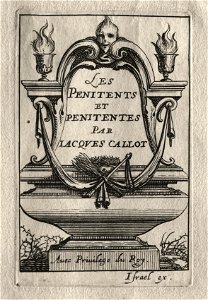 Abraham Bosse (French, 1602-1676), Jacques Callot (French, 1592-1635) - Les Penitents, Frontispiece - 1958.457 - Cleveland Museum of Art