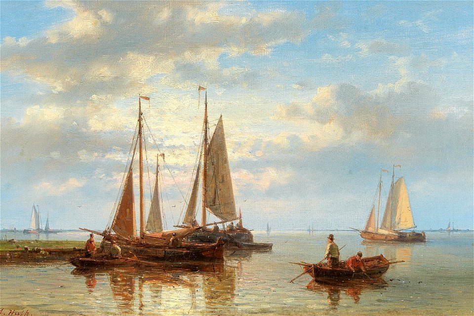 Abraham Hulk - Sailing Boats on Rough Seas