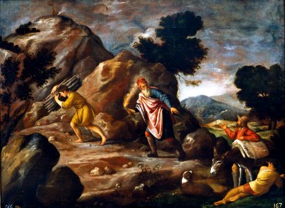 Abraham e Isaac camino del sacrificio, de Pedro de Orrente (Museo del Prado)