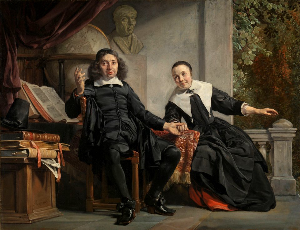 Abraham Casteleyn en zijn echtgenote Margarieta van Bancken Rijksmuseum SK-A-3280