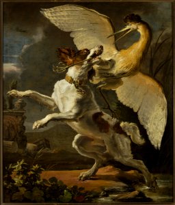 Abraham Hondius - Dog fighting a heron - M.Ob.446 - National Museum in Warsaw