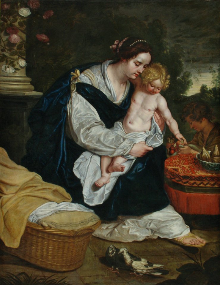 Abraham Janssens - La Virgen y el Niño con San Juan Bautista