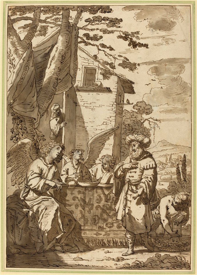 Abraham Entertaining the Angels, 1610-1620