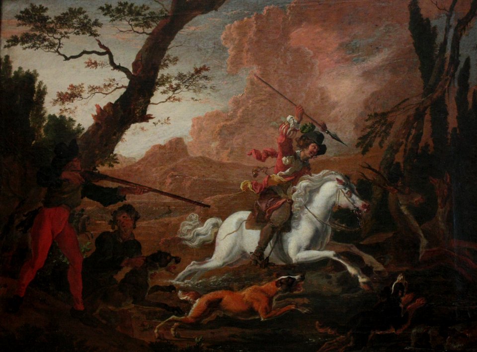 Abraham Hondius - La chasse au cerf (cropped)