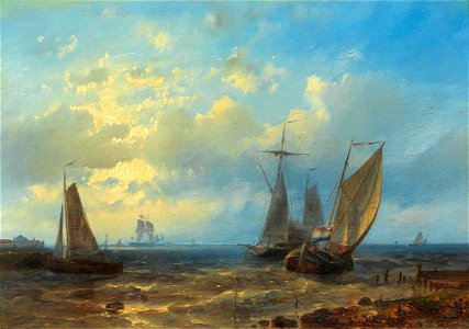 Abraham Hulk - Fishing Boats by the Coast