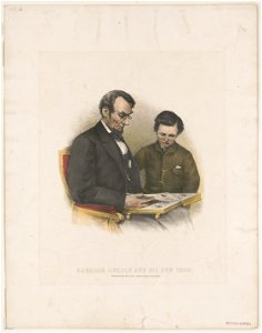 Abraham Lincoln and his son Thad LCCN93515579