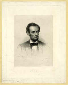 Abraham Lincoln LCCN2004666430. Free illustration for personal and commercial use.