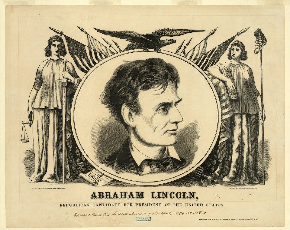 Abraham Lincoln, Republican candidate for president of the United States LCCN2003689297