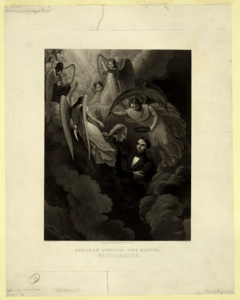 Abraham Lincoln, the martyr, victorious - designed by W.H. Hermans ; engraved by John Sartain, Phila. LCCN2006678341