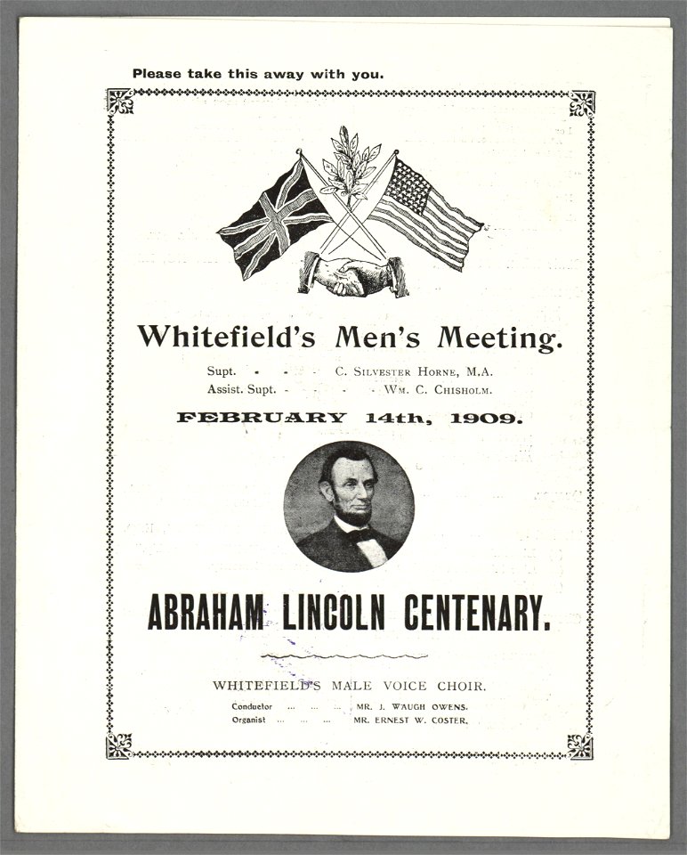 Abraham Lincoln Centenary February 14th, 1909 (5449753)