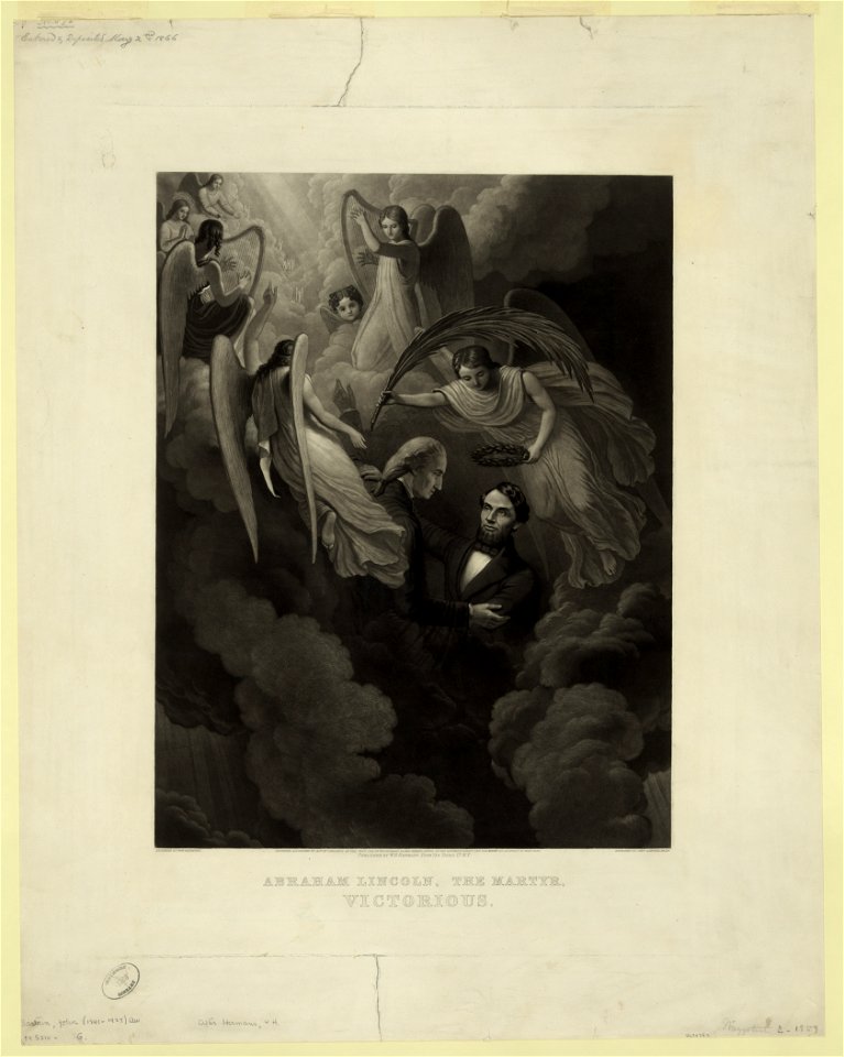 Abraham Lincoln, the martyr, victorious - designed by W.H. Hermans ; engraved by John Sartain, Phila. LCCN2006678341