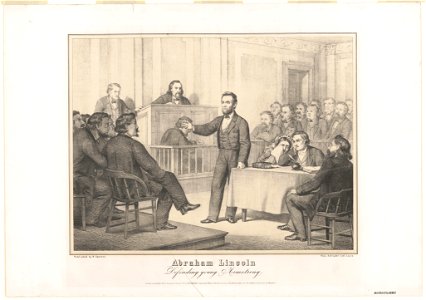 Abraham Lincoln. Defending young Armstrong LCCN2003674332
