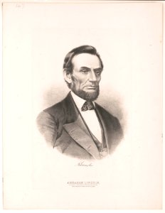 Abraham Lincoln, sixteenth President of the United States. Born February 12, 1809. Died April 15th, 1865 LCCN2003691132