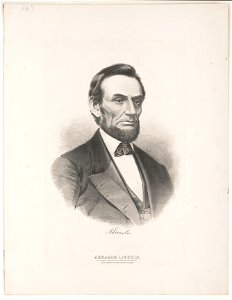 Abraham Lincoln, sixteenth President of the United States. Born February 12, 1809. Died April 15th, 1865 LCCN2003691132