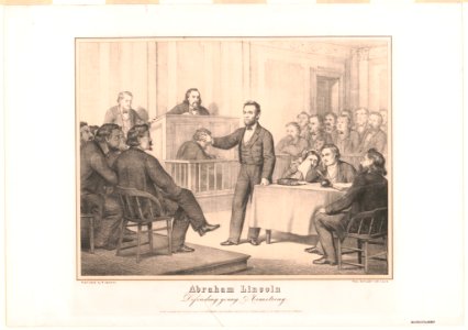 Abraham Lincoln. Defending young Armstrong LCCN2003674332