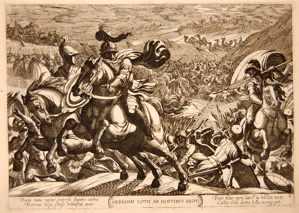 Abraham Loth ab hostibus eripit (BM 1948,0410.4.3)