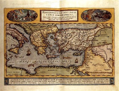 Abraham Ortelius - Image of the Pilgrimage of St Paul - WGA16706