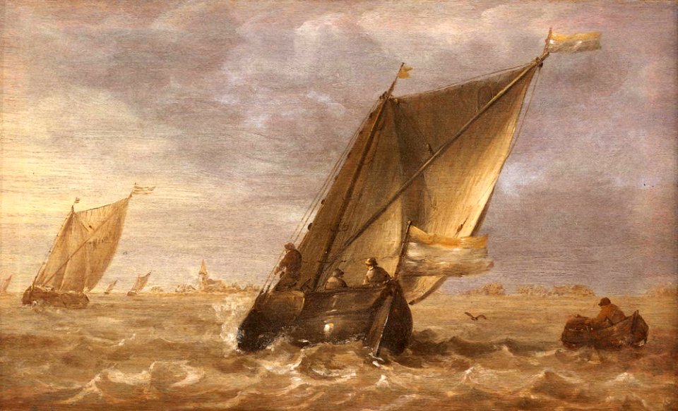 Abraham van Beijeren - Schepen voor de kust - BHC0839 - Royal Museums Greenwich