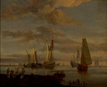 Abraham Storck - Schepen op kalme zee - 0066 - Rijksmuseum Twenthe