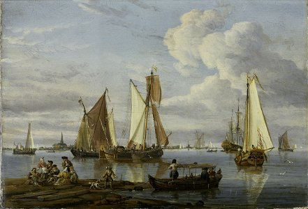 Abraham Storck - Dutch Shipping in an Estuary