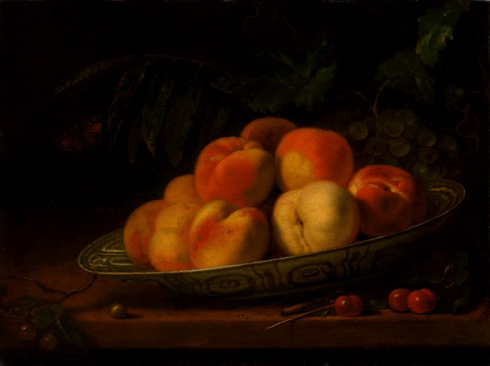 Abraham van Calraet - Schaal met perziken - 1392 (OK) - Museum Boijmans Van Beuningen