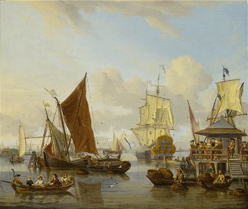 Abraham Storck - Shipping off Amsterdam