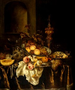 Abraham van Beijeren - Still-Life - WGA2136. Free illustration for personal and commercial use.