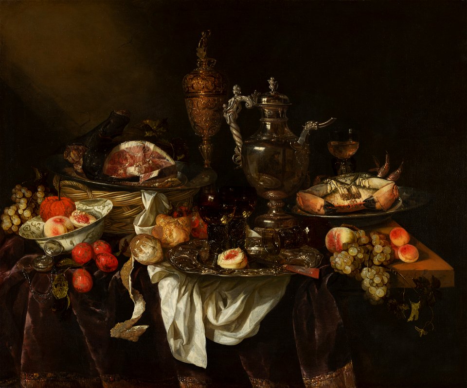 Abraham van Beyeren - Banquet Still Life - 1056 - Mauritshuis