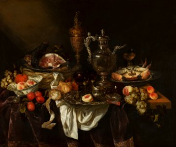 Abraham van Beyeren - Banquet Still Life - 1056 - Mauritshuis