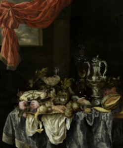 Abraham van Beijeren - Sumptuous Still Life - Google Art Project. Free illustration for personal and commercial use.